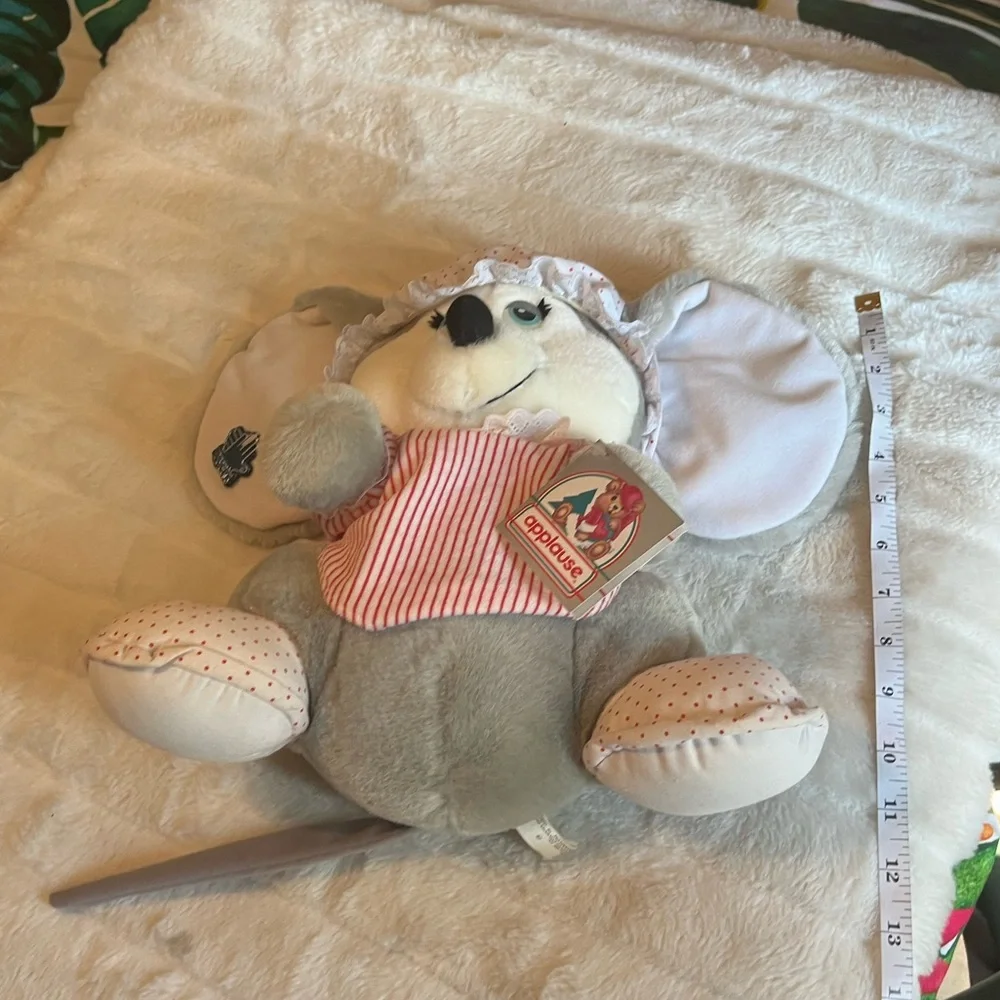 NWT Vintage 1988 Applause Sugarplum Holly 12” Christmas Decor Stuffed Plush Toy
